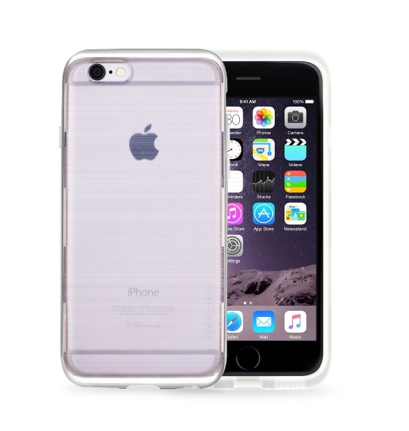 iPhone 6 slim case motomo INFINITY iphone 6s case iphone 6s thin case iPhone 6 soft cover iPhone 6s bumper case Milky White Chrome Silver
